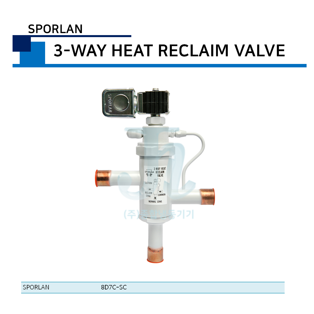 SPORLAN 3-WAY HEAT RECLAIM VALVE