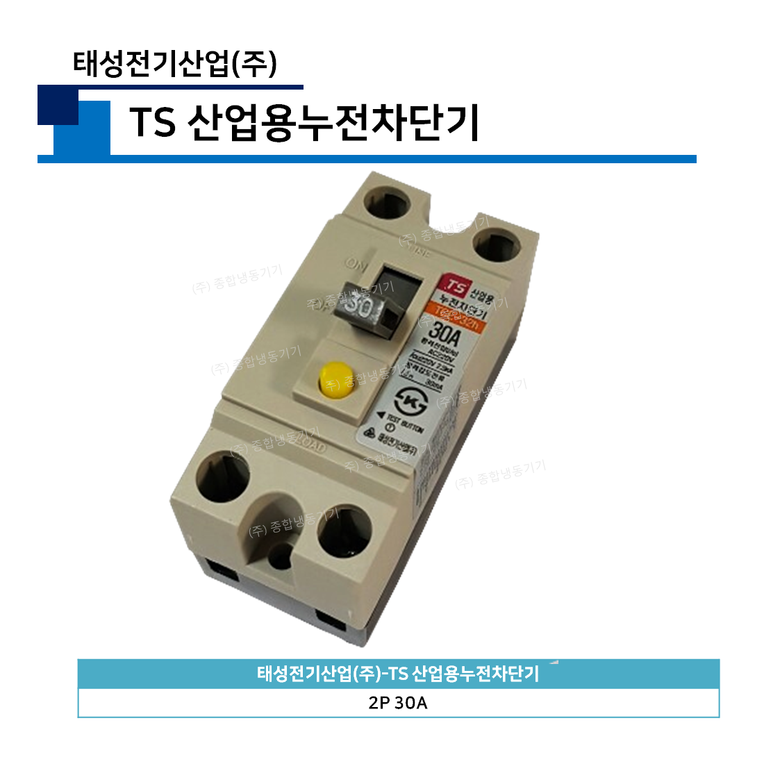 태성전기산업(주)-TS 산업용누전차단기