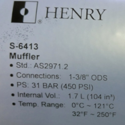 헨리 소음기 - HENRY Muffler S-6413